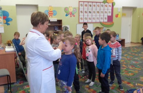 Spotkanie zerówiaków z higienistką 